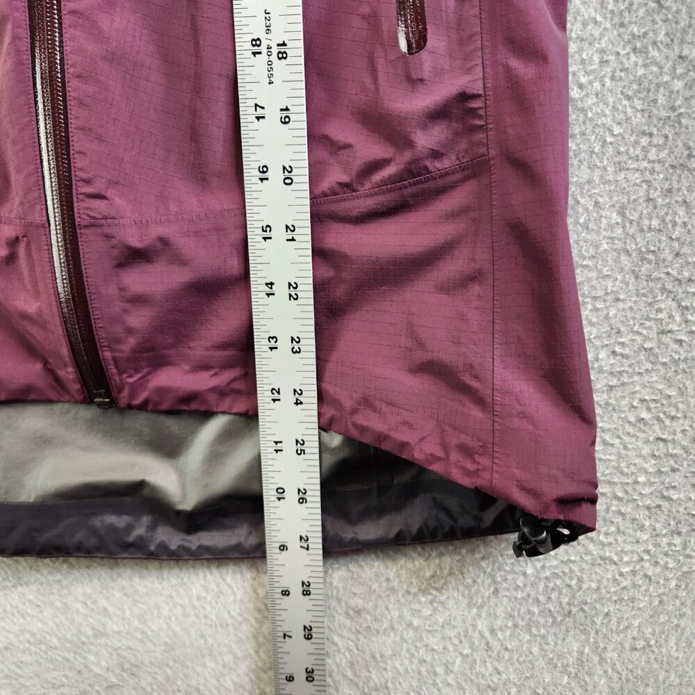 Arcteryx Jacket Womens M Burgundy Bets SL Waterproof Windproof Climbing Hike - Picture 16 of 16